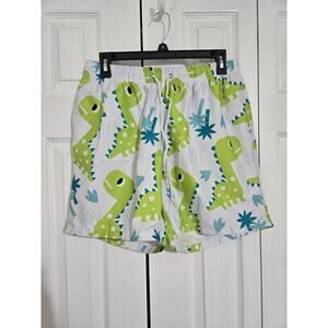 Shein small men's dinosaur printed lined swim trunks